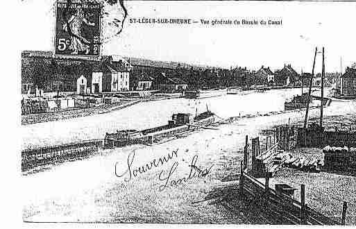 Ville de SAINTLEGERSURDHEUNE Carte postale ancienne