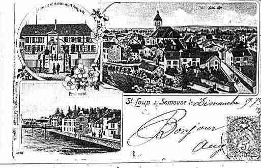 Ville de SAINTLOUPSURSEMOUSE Carte postale ancienne