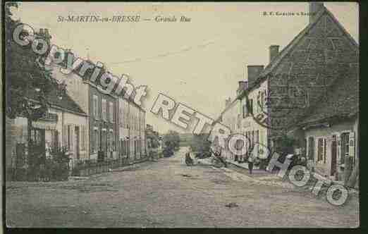 Ville de SAINTMARTINENBRESSE Carte postale ancienne