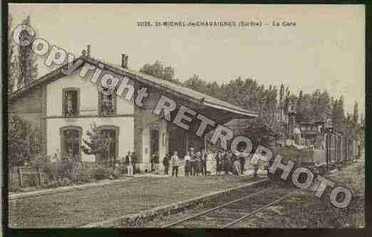 Ville de SAINTMICHELDECHAVAIGNES Carte postale ancienne