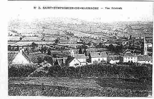 Ville de SAINTSYMPHORIENDEMARMAGNE Carte postale ancienne