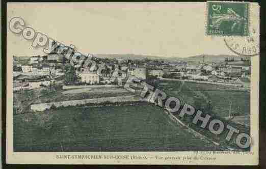 Ville de SAINTSYMPHORIENSURCOISE Carte postale ancienne