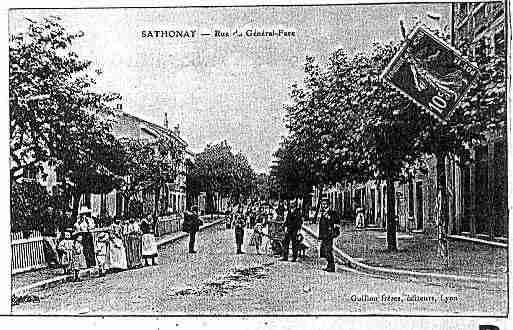 Ville de SATHONAYVILLAGE Carte postale ancienne