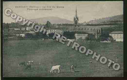 Ville de SAVIGNY Carte postale ancienne