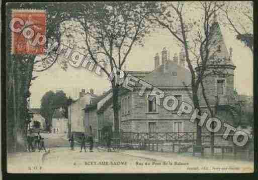 Ville de SCEYSURSAONE Carte postale ancienne