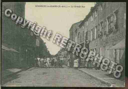 Ville de SENNECEYLEGRAND Carte postale ancienne