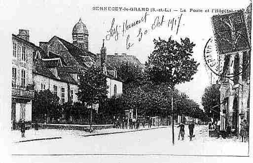 Ville de SENNECEYLEGRAND Carte postale ancienne