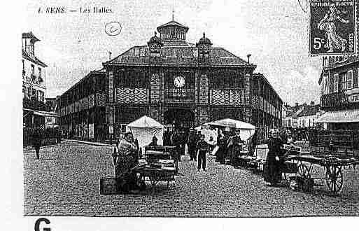 Ville de SENS Carte postale ancienne