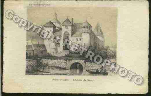 Ville de SERCY Carte postale ancienne