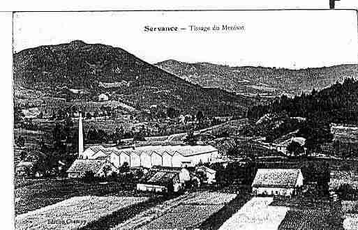 Ville de SERVANCE Carte postale ancienne