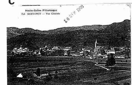 Ville de SERVANCE Carte postale ancienne