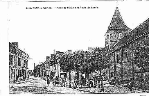 Ville de TENNIE Carte postale ancienne