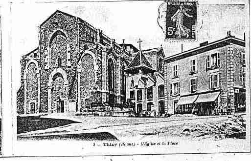 Ville de THIZY Carte postale ancienne