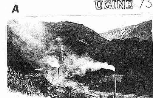 Ville de UGINE Carte postale ancienne
