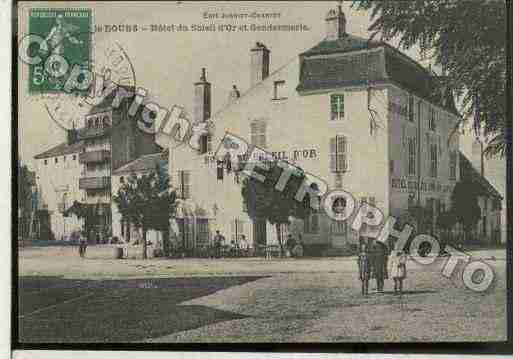 Ville de VERDUNSURLEDOUBS Carte postale ancienne