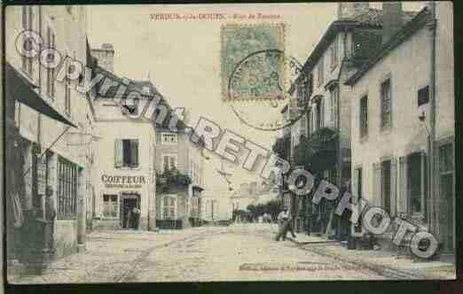 Ville de VERDUNSURLEDOUBS Carte postale ancienne