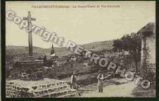 Ville de VILLECHENEVE Carte postale ancienne