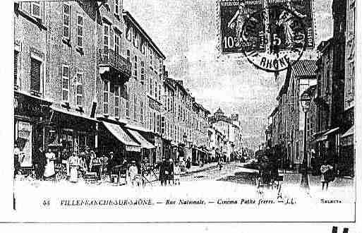 Ville de VILLEFRANCHESURSAONE Carte postale ancienne