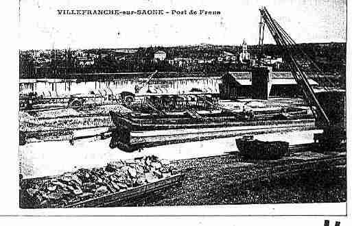 Ville de VILLEFRANCHESURSAONE Carte postale ancienne