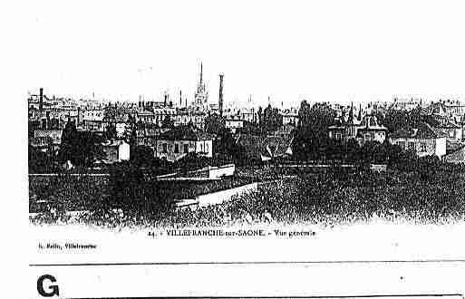 Ville de VILLEFRANCHESURSAONE Carte postale ancienne