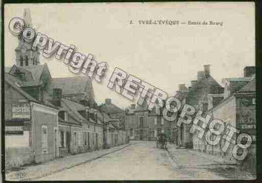 Ville de YVREL\'EVEQUE Carte postale ancienne