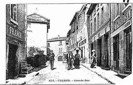 Ville de YZERON Carte postale ancienne