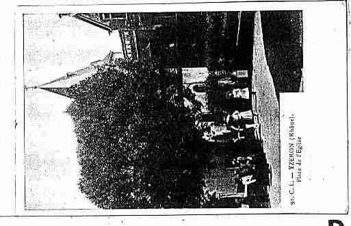 Ville de YZERON Carte postale ancienne