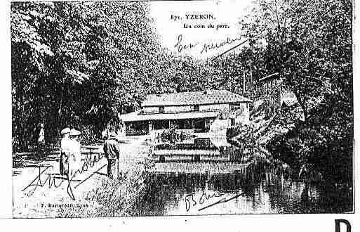 Ville de YZERON Carte postale ancienne