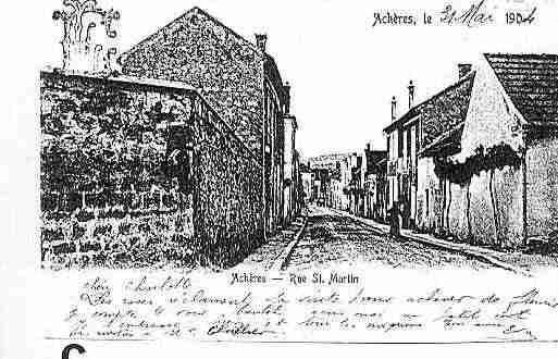 Ville de ACHERES Carte postale ancienne