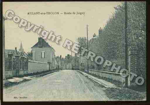 Ville de AILLANTSURTHOLON Carte postale ancienne