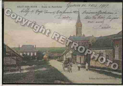 Ville de AILLYSURNOYE Carte postale ancienne