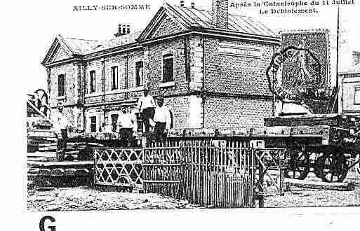 Ville de AILLYSURSOMME Carte postale ancienne