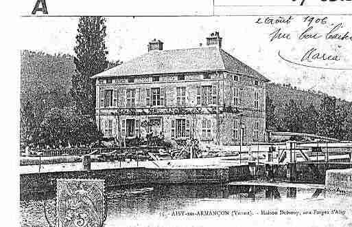 Ville de AISYSURARMANCON Carte postale ancienne