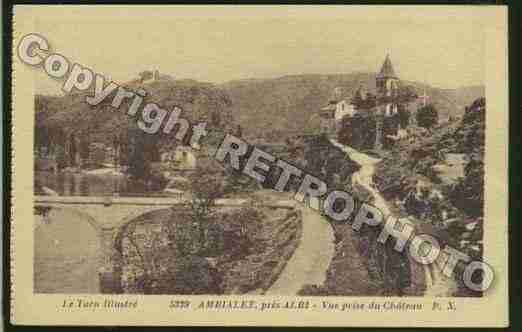 Ville de AMBIALET Carte postale ancienne