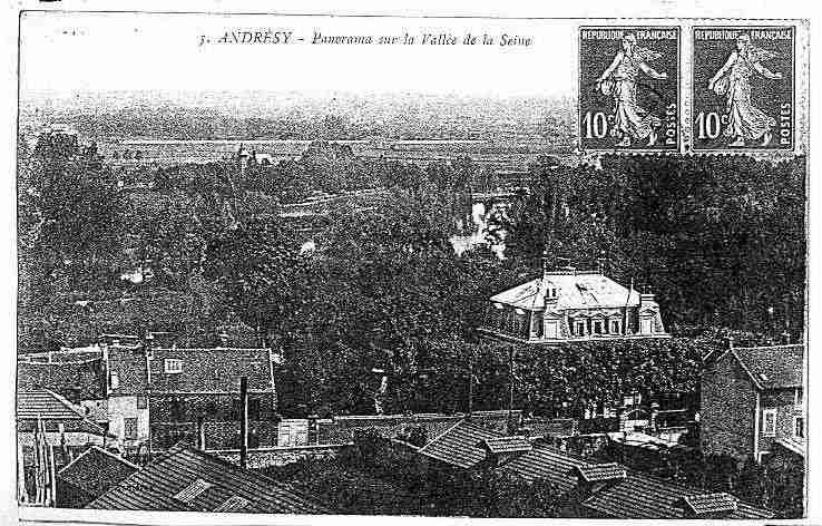 Ville de ANDRESY Carte postale ancienne