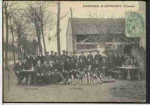 Ville de APPOIGNY Carte postale ancienne