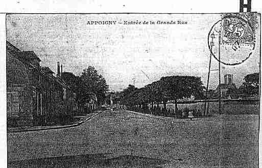 Ville de APPOIGNY Carte postale ancienne