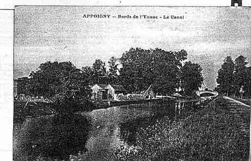 Ville de APPOIGNY Carte postale ancienne