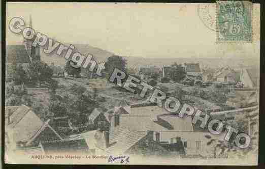 Ville de ASQUINS Carte postale ancienne