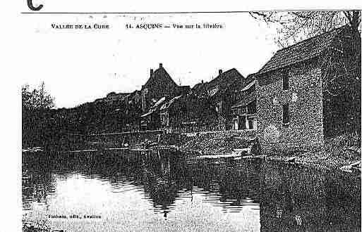 Ville de ASQUINS Carte postale ancienne