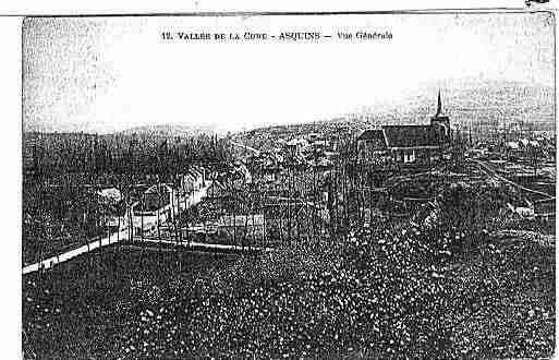 Ville de ASQUINS Carte postale ancienne