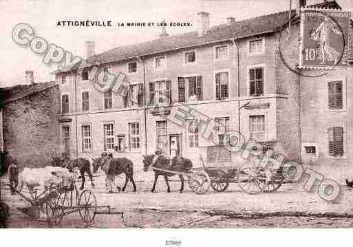 Ville de ATTIGNEVILLE Carte postale ancienne