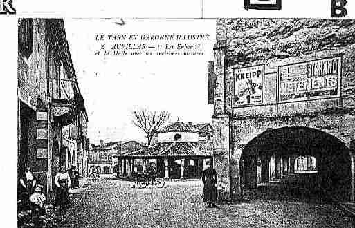 Ville de AUVILLAR Carte postale ancienne