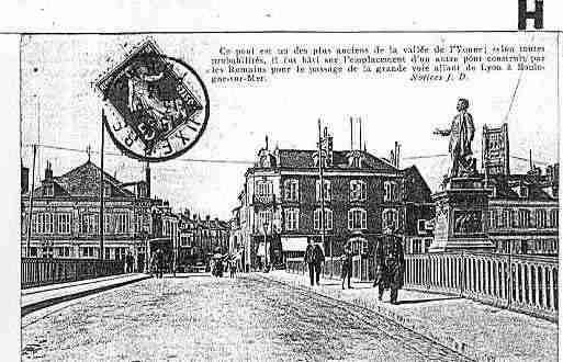 Ville de AUXERRE Carte postale ancienne