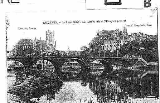 Ville de AUXERRE Carte postale ancienne