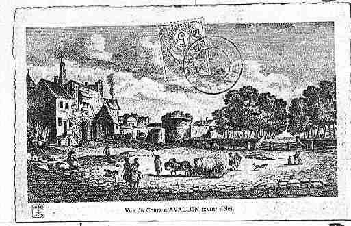 Ville de AVALLON Carte postale ancienne