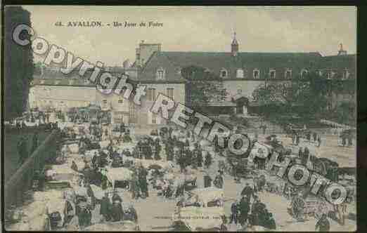 Ville de AVALLON Carte postale ancienne