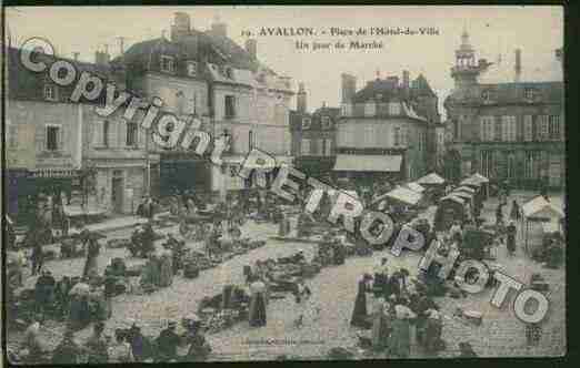 Ville de AVALLON Carte postale ancienne