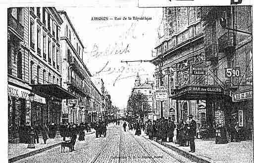 Ville de AVIGNON Carte postale ancienne