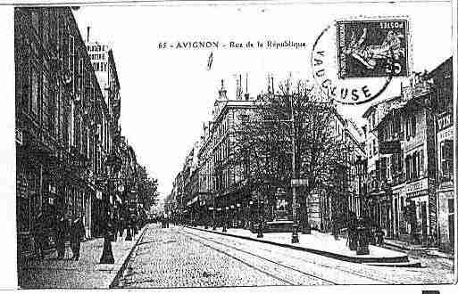 Ville de AVIGNON Carte postale ancienne